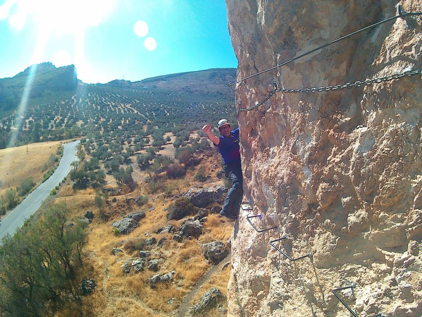 From Granada: 3-Hour Vía Ferrata in Moclín - Climbing the 60-meter wall one step at a time