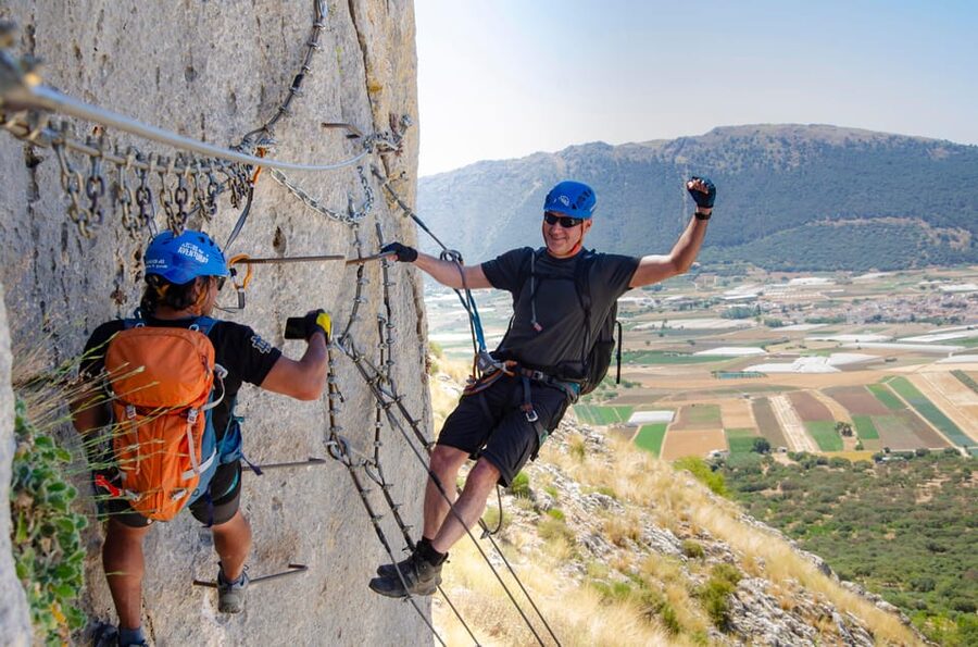 From Granada: Climb Zafarraya's 'Via Ferrata John Hogbin' - Fifteen minutes that make the climb safer