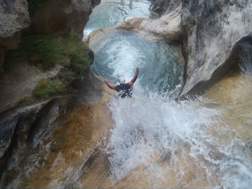 From Granada: Rio Verde Canyoning Tour - From Calle Neptuno to the Sierra de Almijara