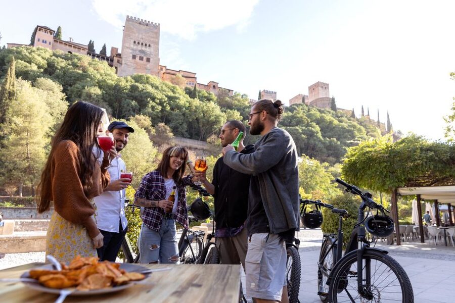 Granada: Highlights & Viewpoints eBike Tour with Tapas Break - Tapas, a drink, and a proper pause