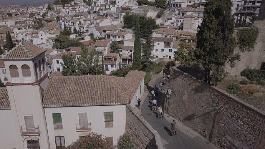 Granada: Historical City Center Guided Segway Tour - Climbing toward Sacromonte Abbey