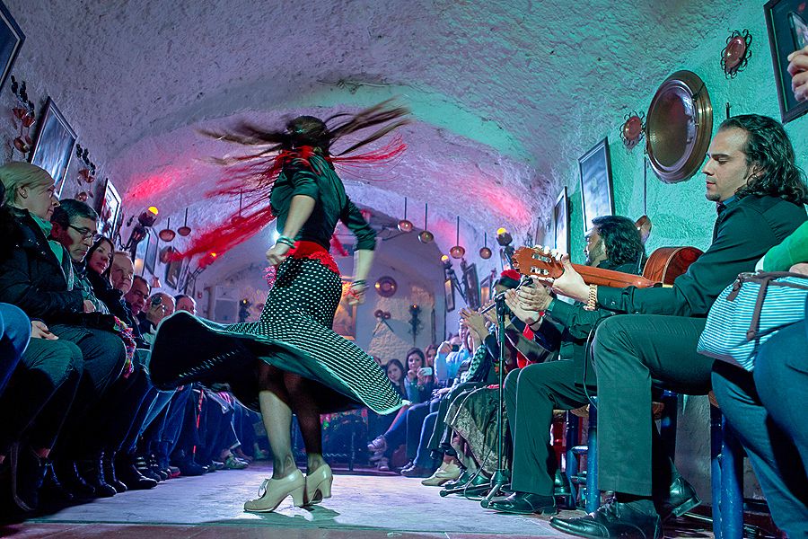 Granada: Sacromonte Caves Flamenco Show with Dinner - The flamenco performance up close