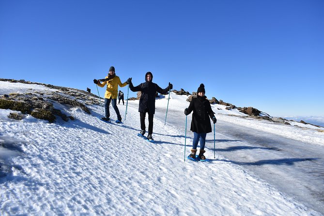 Snowshoe hiking in Sierra Nevada (Granada) - Looking toward Pico del Veleta